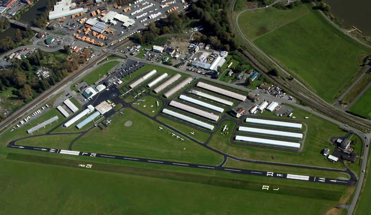 Harvey Field aerial view
